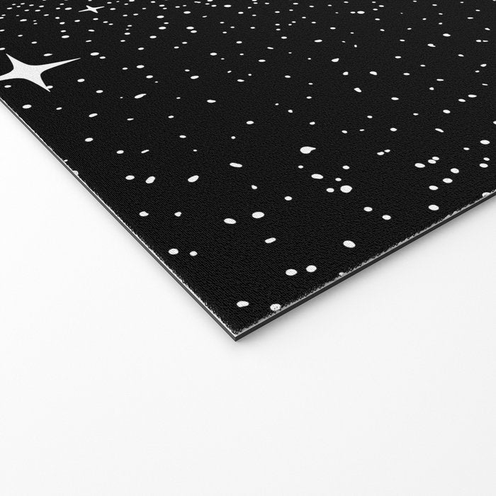 starry jellyfish (Black Version) Welcome Mat Gallery Image 2