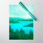 Lake Morning Wrapping Paper Gallery Image 1