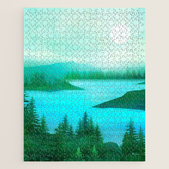 Lake Morning Jigsaw Puzzle Gallery Image 1