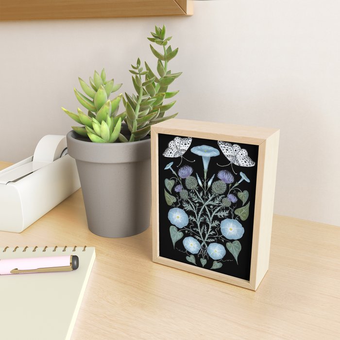 Morning Glory and Thistle Mini Art Print Gallery Image 2