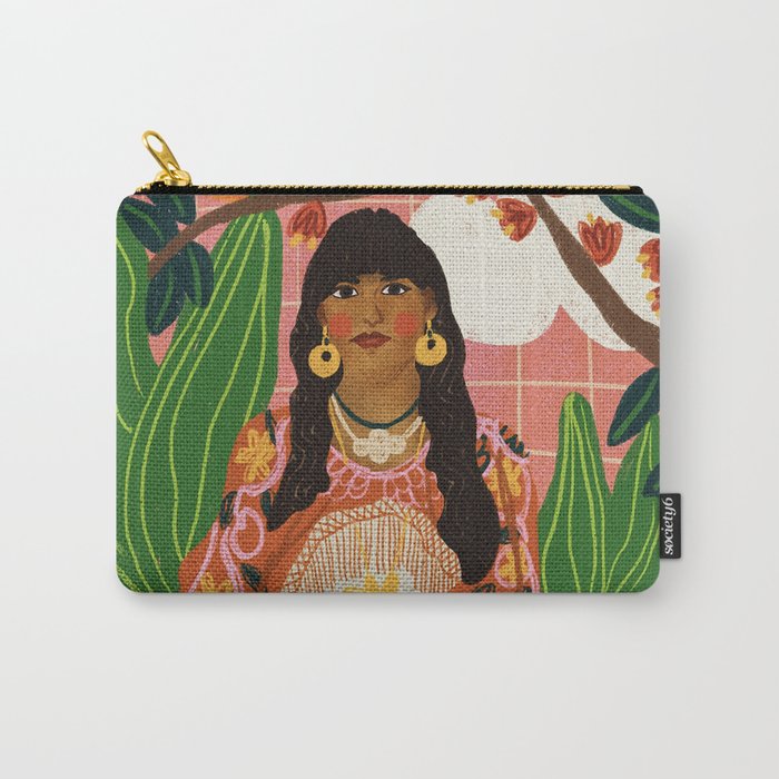 Hippie Girl Carry All Pouch Gallery Image 1