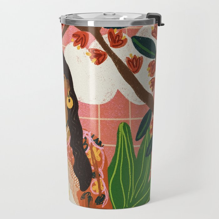 Hippie Girl Travel Mug Gallery Image 2