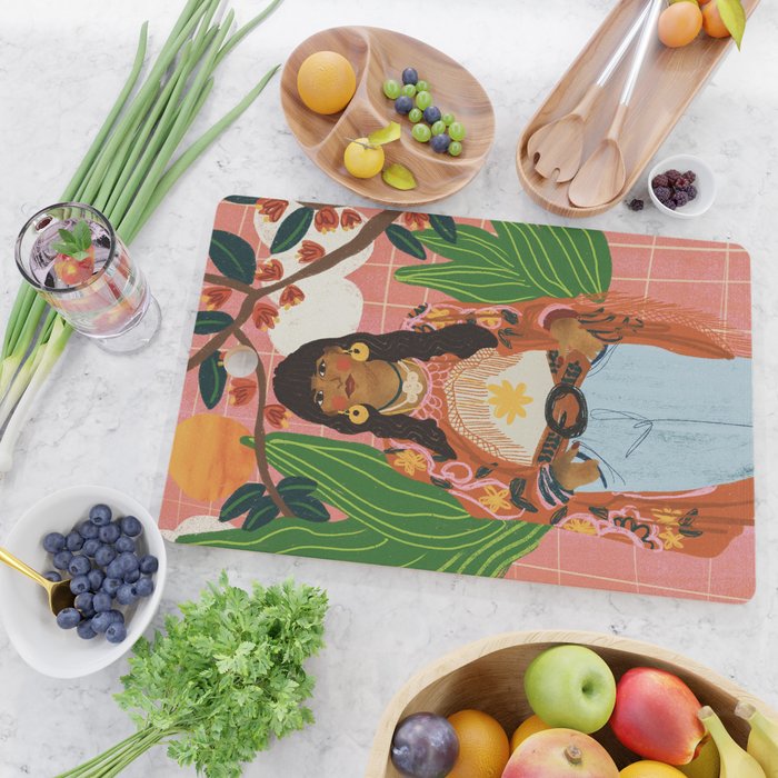 Hippie Girl Cutting Board Gallery Image 2