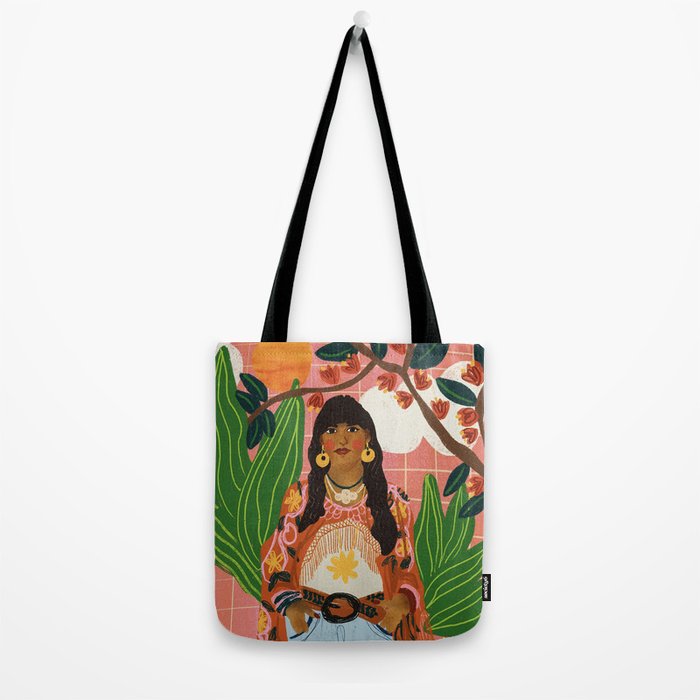 Hippie Girl Tote Bag Gallery Image 2