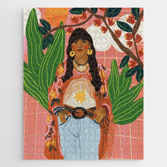 Hippie Girl Jigsaw Puzzle Gallery Image 1
