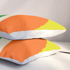 Fun Bold Colorful Retro Curves Abstract Pillow Sham Gallery Image 3