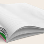 Fun Bold Colorful Retro Curves Abstract Notebook Gallery Image 2