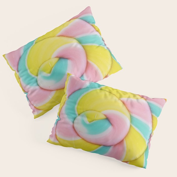 Rainbow Lollipop Pillow Sham Gallery Image 1