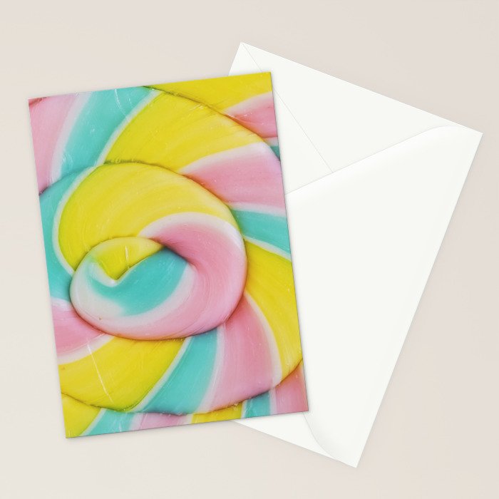 Rainbow Lollipop Stationery Card Gallery Image 2