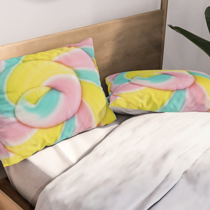 Rainbow Lollipop Pillow Sham Gallery Image 2