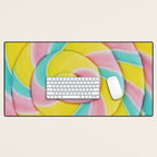 Rainbow Lollipop Desk Mat Gallery Image 1