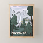 Yosemite National Park, Yosemite Falls, Waterfall, California Parks Mini Art Print Gallery Image 1