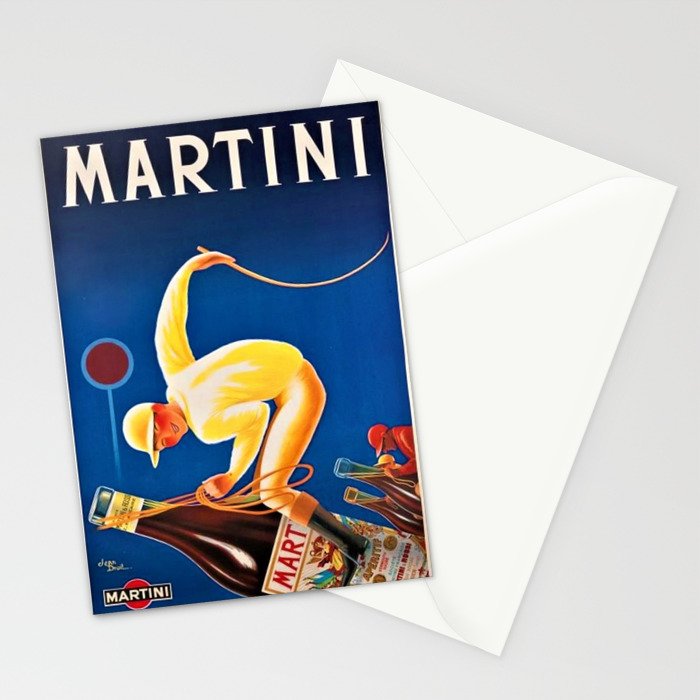 Vintage Martini and Rossi Sparkling Wine Vermouth Advertisement Poster Stationery Card Gallery Image 2