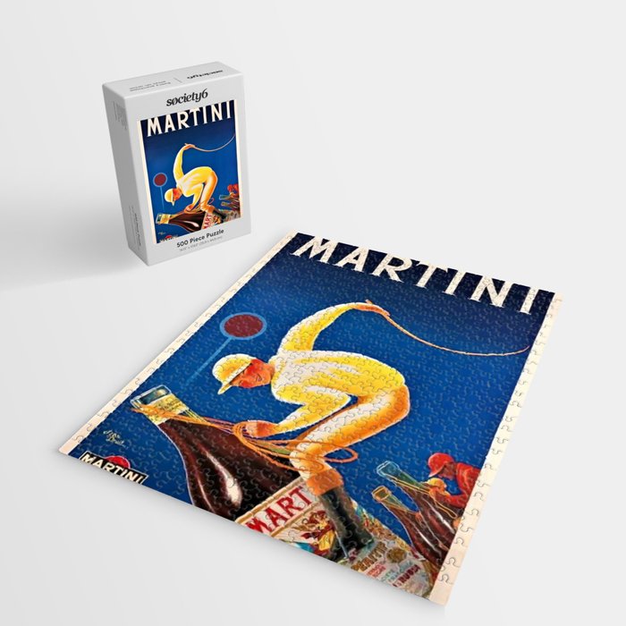 Vintage Martini and Rossi Sparkling Wine Vermouth Advertisement Poster Jigsaw Puzzle Gallery Image 2