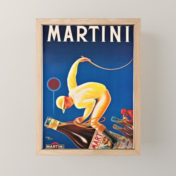 Vintage Martini and Rossi Sparkling Wine Vermouth Advertisement Poster Mini Art Print Gallery Image 1