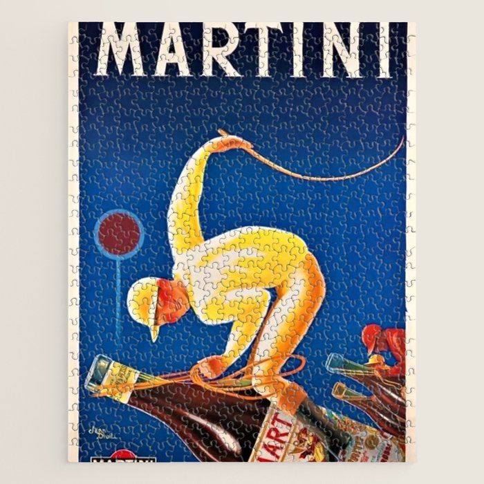 Vintage Martini and Rossi Sparkling Wine Vermouth Advertisement Poster Jigsaw Puzzle Gallery Image 1