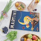 Vintage Martini and Rossi Sparkling Wine Vermouth Advertisement Poster Cutting Board Gallery Image 2