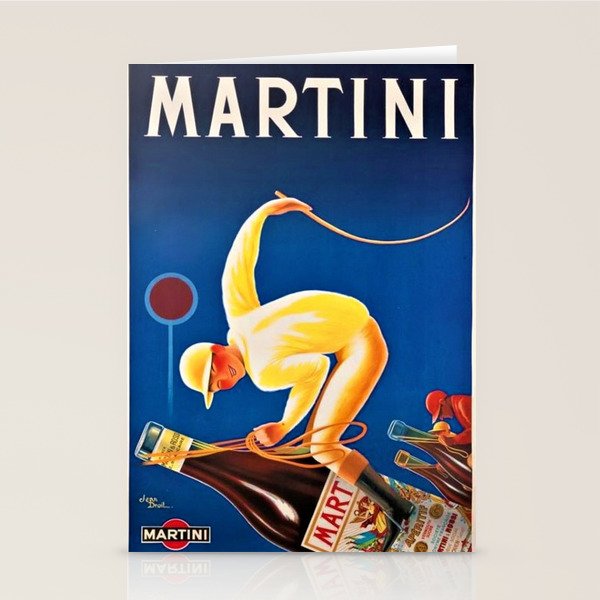 Vintage Martini and Rossi Sparkling Wine Vermouth Advertisement Poster Stationery Card Gallery Image 2