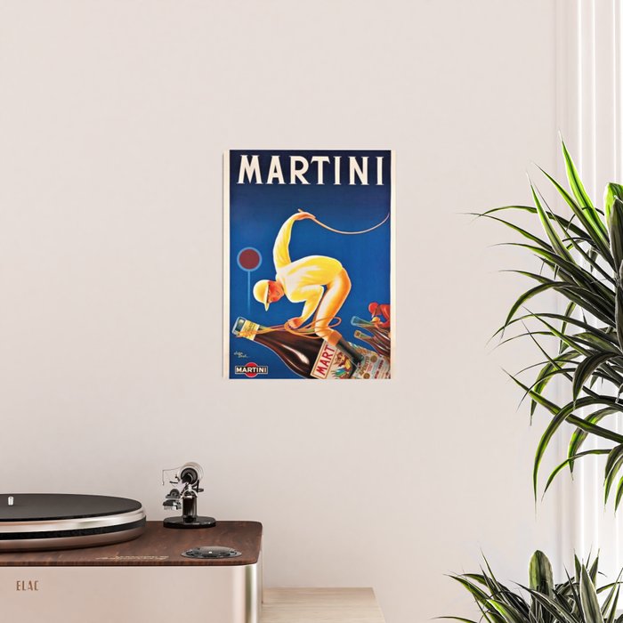 Vintage Martini and Rossi Sparkling Wine Vermouth Advertisement Poster Poster Gallery Image 2