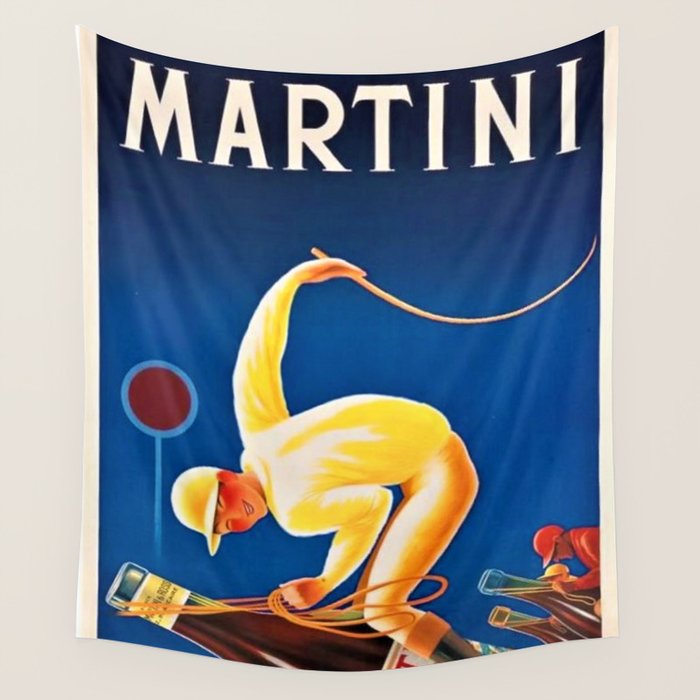 Vintage Martini and Rossi Sparkling Wine Vermouth Advertisement Poster Wall Tapestry Gallery Image 4