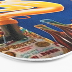 Vintage Martini and Rossi Sparkling Wine Vermouth Advertisement Poster Bath Mat Gallery Image 3