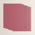 Narrow Stripes Vertical Pattern in Pink and Brown Wrapping Paper Gallery Image 3