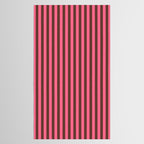 Narrow Stripes Vertical Pattern in Pink and Brown Tablecloth Gallery Image 2