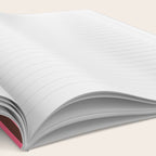 Narrow Stripes Vertical Pattern in Pink and Brown Notebook Gallery Image 2