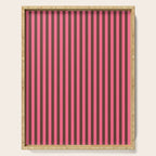 Narrow Stripes Vertical Pattern in Pink and Brown Serving Tray Gallery Image 1