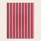 Narrow Stripes Vertical Pattern in Pink and Brown Notebook Gallery Image 4