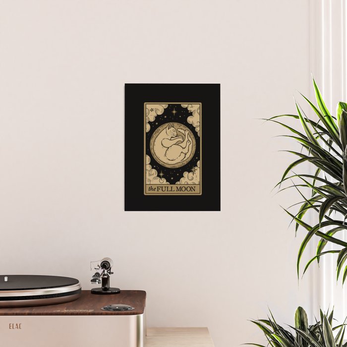 The Full Moon - Dark Background Poster Gallery Image 2