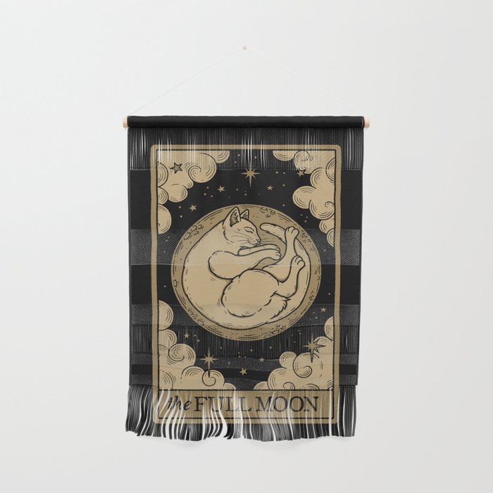The Full Moon - Dark Background Wall Hanging Gallery Image 1