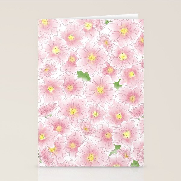 Chrysanthemum Watercolor  Stationery Card Gallery Image 1