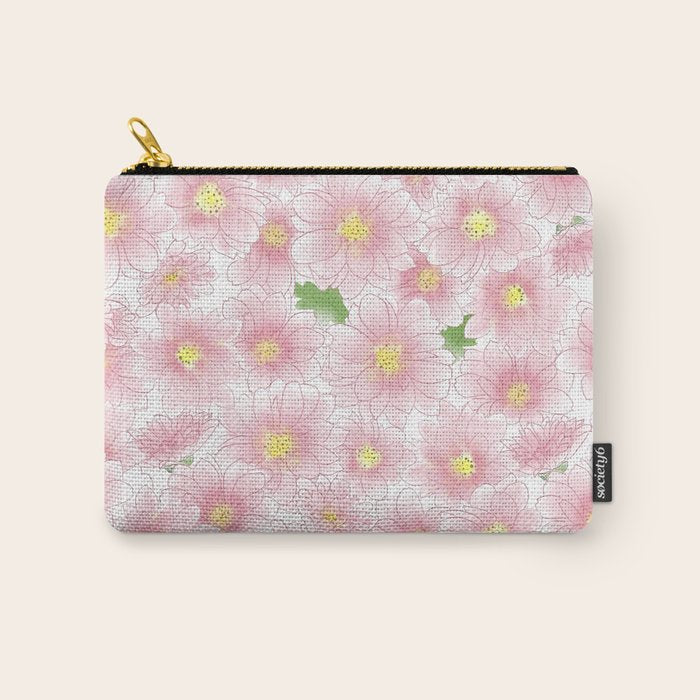 Chrysanthemum Watercolor  Carry All Pouch Gallery Image 1