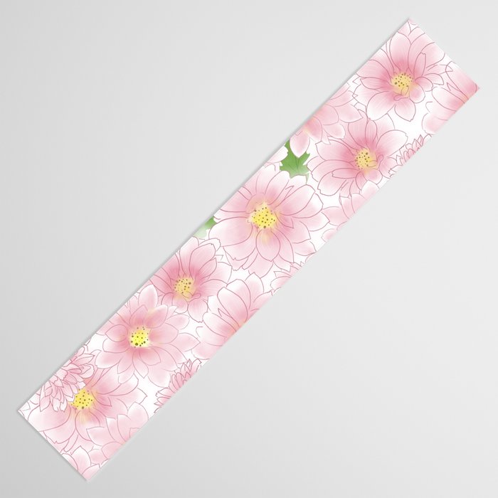 Chrysanthemum Watercolor  Table Runner Gallery Image 3