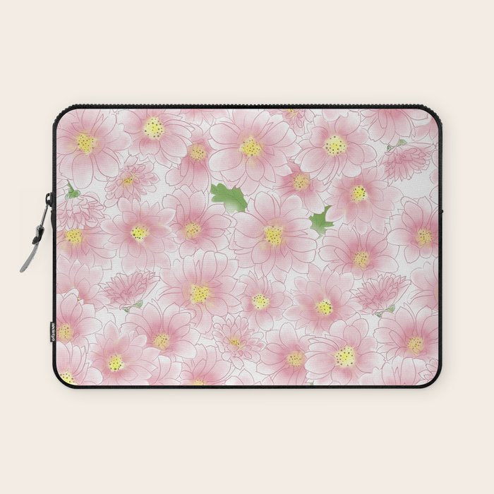 Chrysanthemum Watercolor  Laptop Sleeve Gallery Image 1