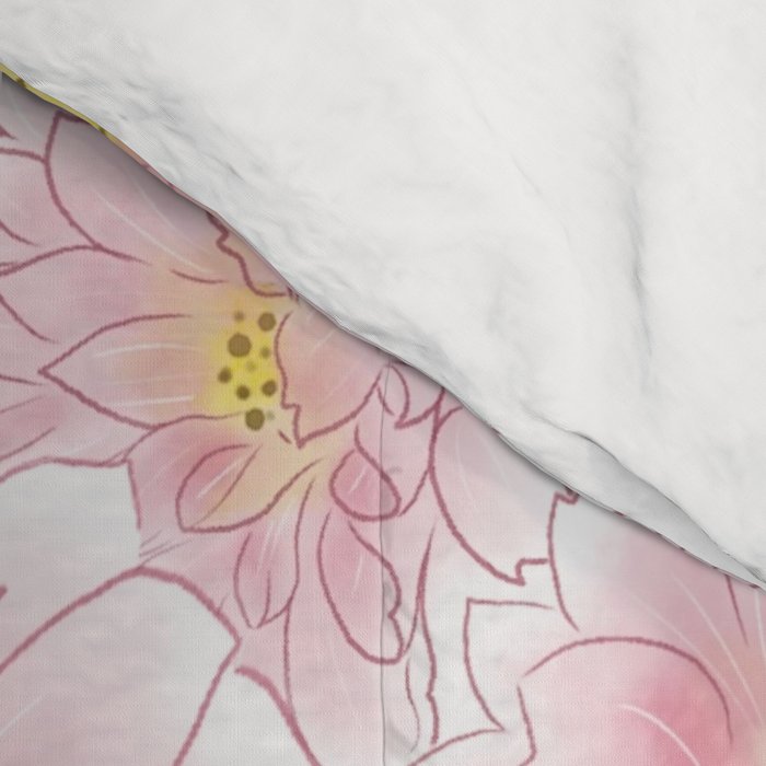 Chrysanthemum Watercolor  Comforter Gallery Image 4