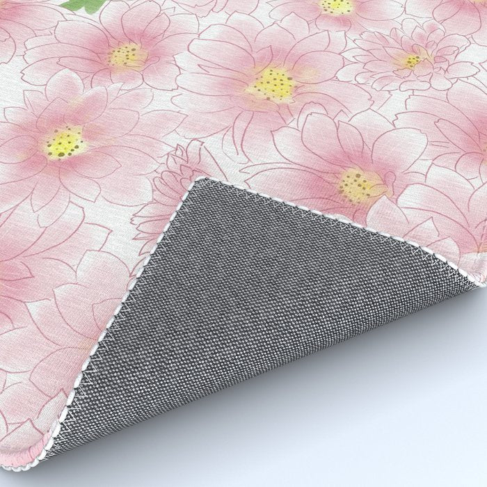 Chrysanthemum Watercolor  Rug Gallery Image 4