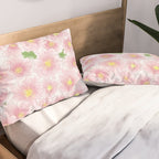Chrysanthemum Watercolor  Pillow Sham Gallery Image 2