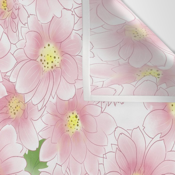 Chrysanthemum Watercolor  Wall Tapestry Gallery Image 3