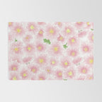 Chrysanthemum Watercolor  Rug Gallery Image 2