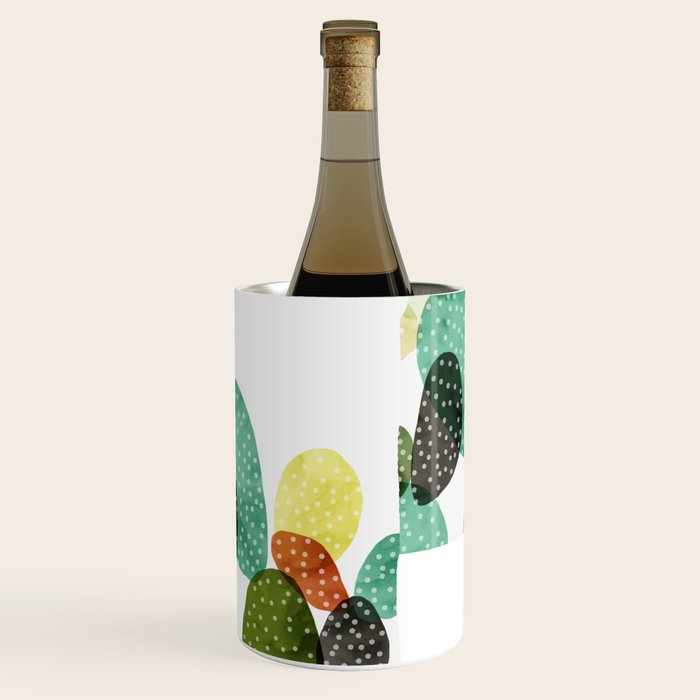 Cactus watercolor Wine Chiller Gallery Image 3