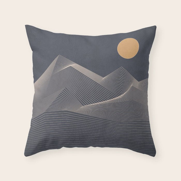 Abstract Mountains 2 Throw Pillow Gallery Image 6