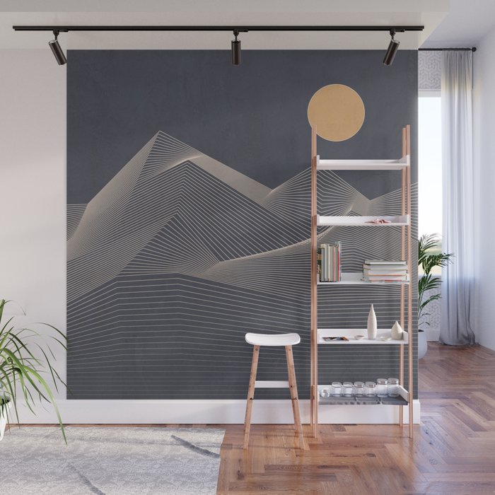 Abstract Mountains 2 Wall Mural Gallery Image 1