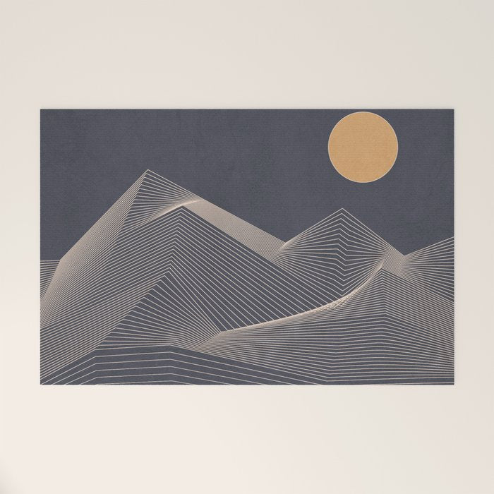Abstract Mountains 2 Welcome Mat Gallery Image 1
