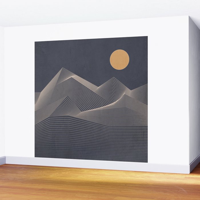 Abstract Mountains 2 Wall Mural Gallery Image 2