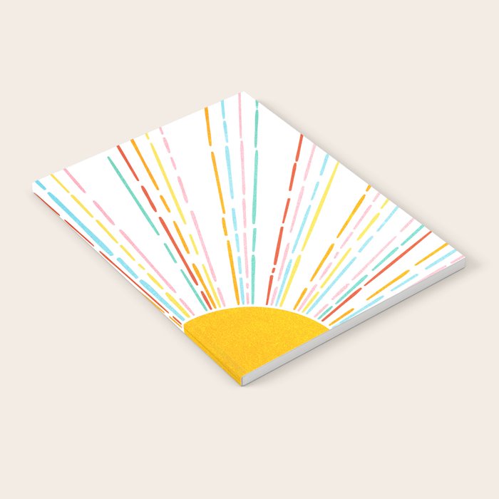 Retro Sunburst: Rainbow Edition Notebook Gallery Image 2