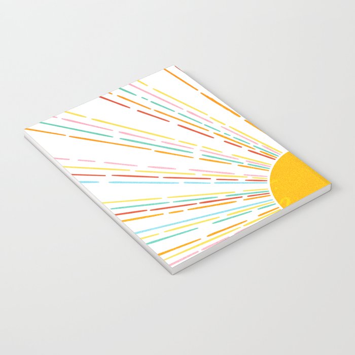Retro Sunburst: Rainbow Edition Notebook Gallery Image 3