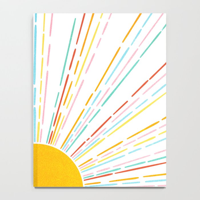 Retro Sunburst: Rainbow Edition Notebook Gallery Image 4