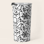 Fun halloween cartoon doodle art pattern Travel Mug Gallery Image 3
